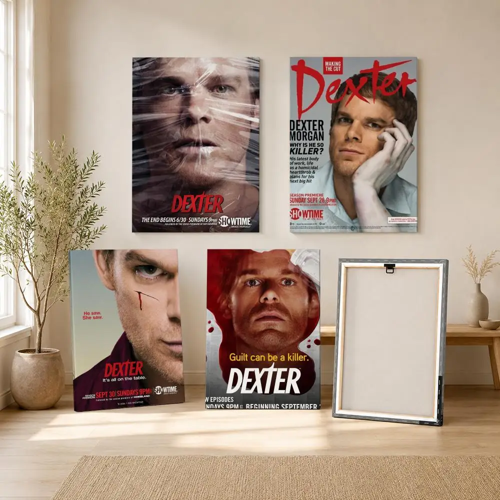 Tv Service D-Dexter Movie Painting Calligraphy Framed Canvas Wall Art Print | Modern Poster | Home Hallway Decor