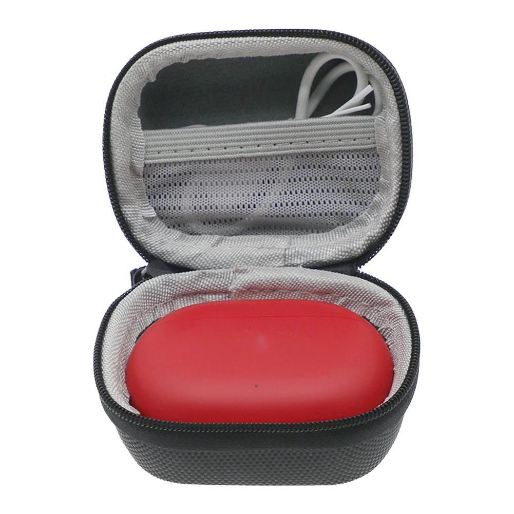 EVA Earphone Travel Carrying Case with Carabiner Earbud Case Holder Small Zipper Pouch for Beats Studio Buds/Beats Studio Buds+