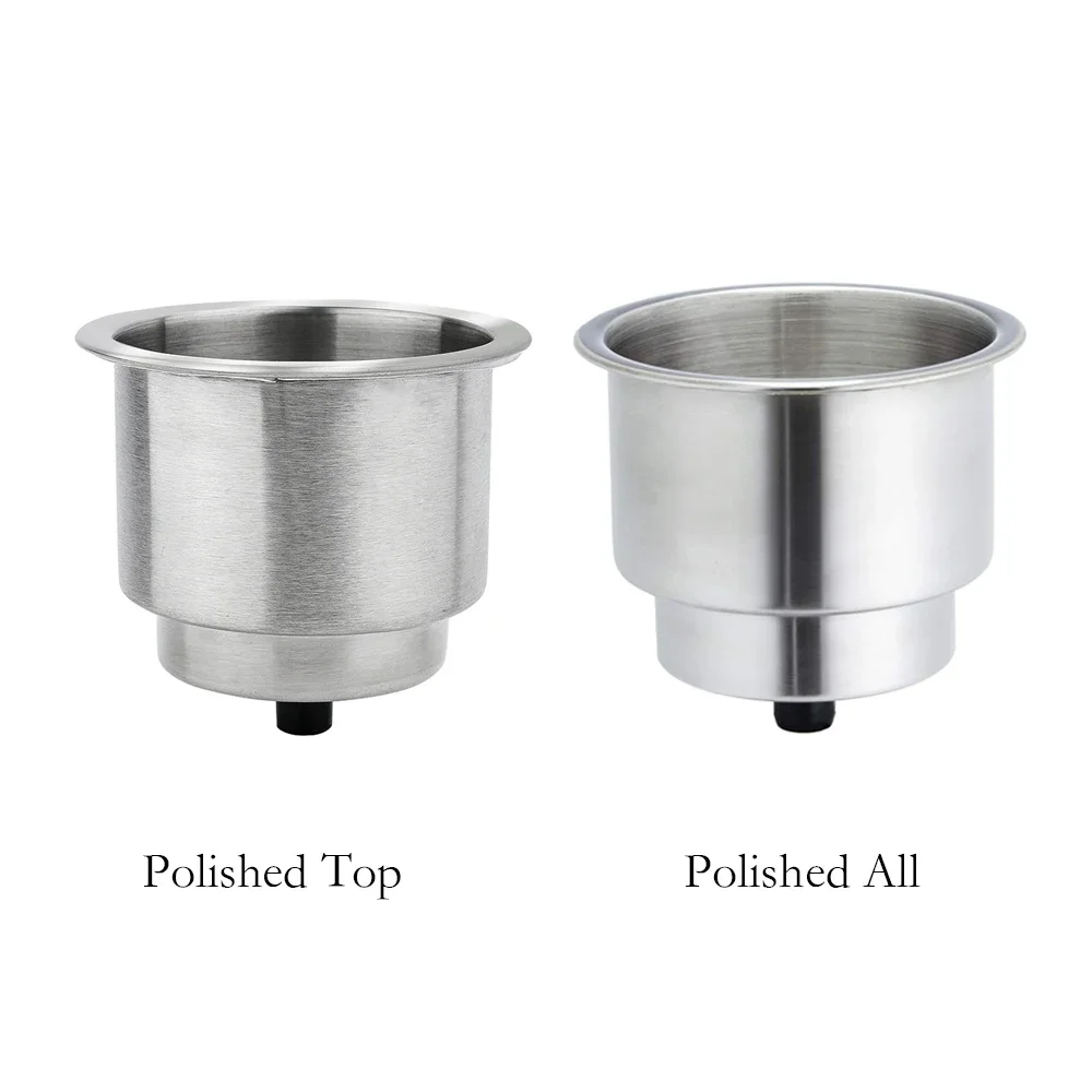 

Stainless Steel Cup Holder Marine Boat RV Water Drink Bottle Rustproof Polished All Over Top Polished for Yacht Boat Cup Hold