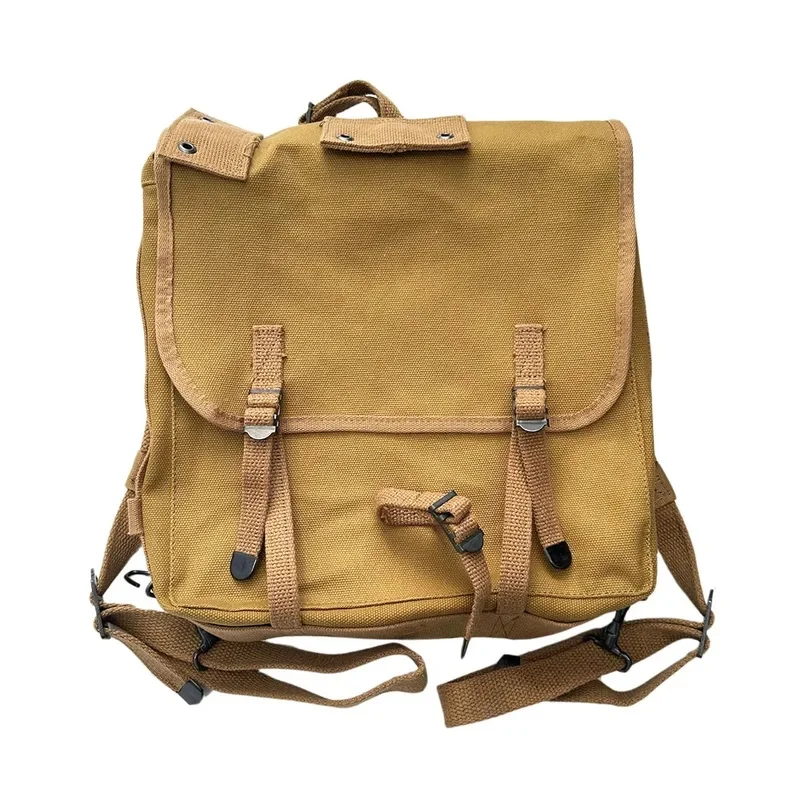 WW2 US M1941 Canvas Backpack Replica Vintage American Soldier Field Pack for Collection Cosplay Camping