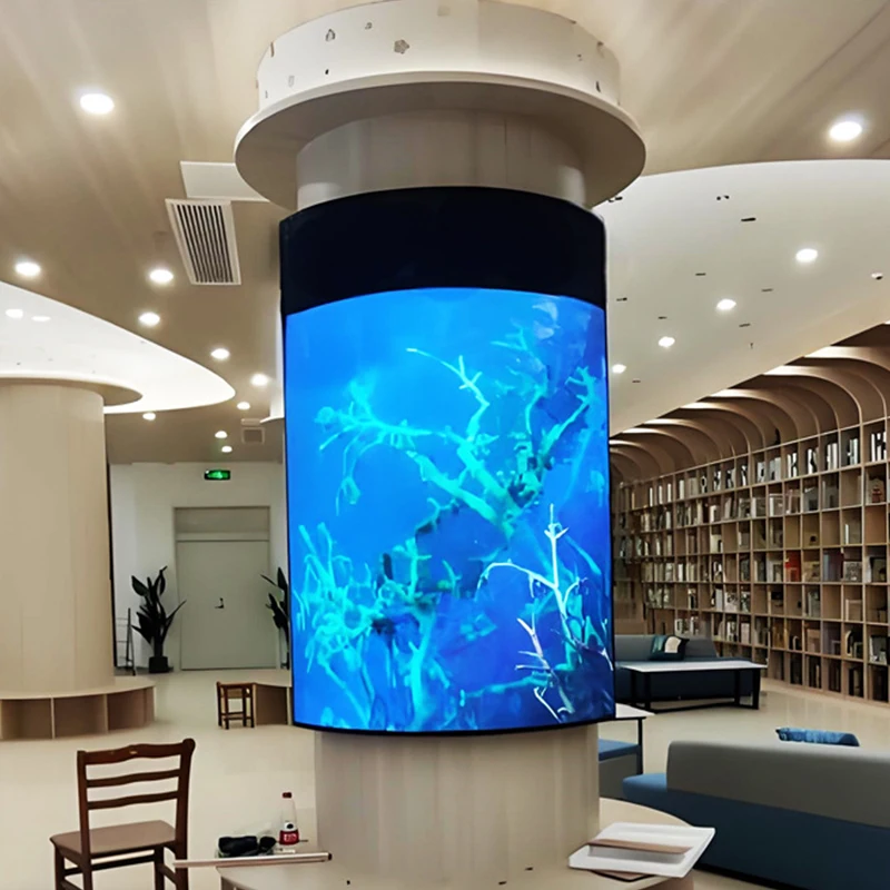 Módulo de exibição LED flexível curvado de tela macia P1.86 de alta qualidade para uso interno para caveiras de vinho estádios igrejas