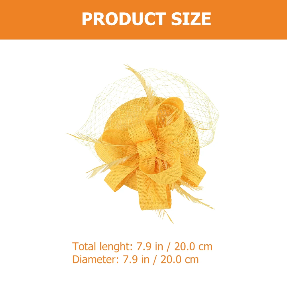 النساء الفاسناتور قبعة أنيق شبكة الحجاب عقال الشاي غطاء الرأس حفلة مأدبة إكسسوارات الشعر الفاسناتور قبعة الشاي حفلة خوذة #5