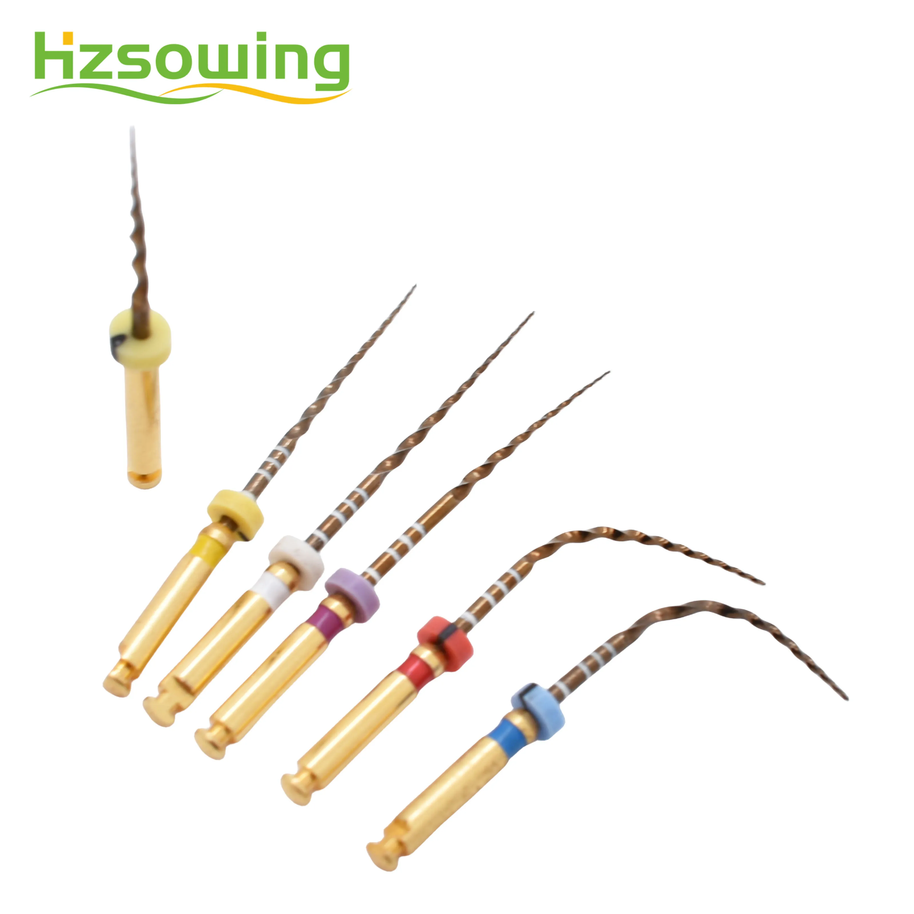 Dental Rotary Golden Files Root Canal Files Endodonitics Engine Use Needle Super Taper System Heat Activation