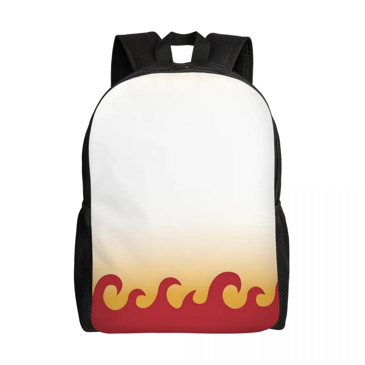 

Custom Classic Hot Fire Red Flames Backpack for Men Women Waterproof College School Vintage Burning Fire Bag Print Bookbags