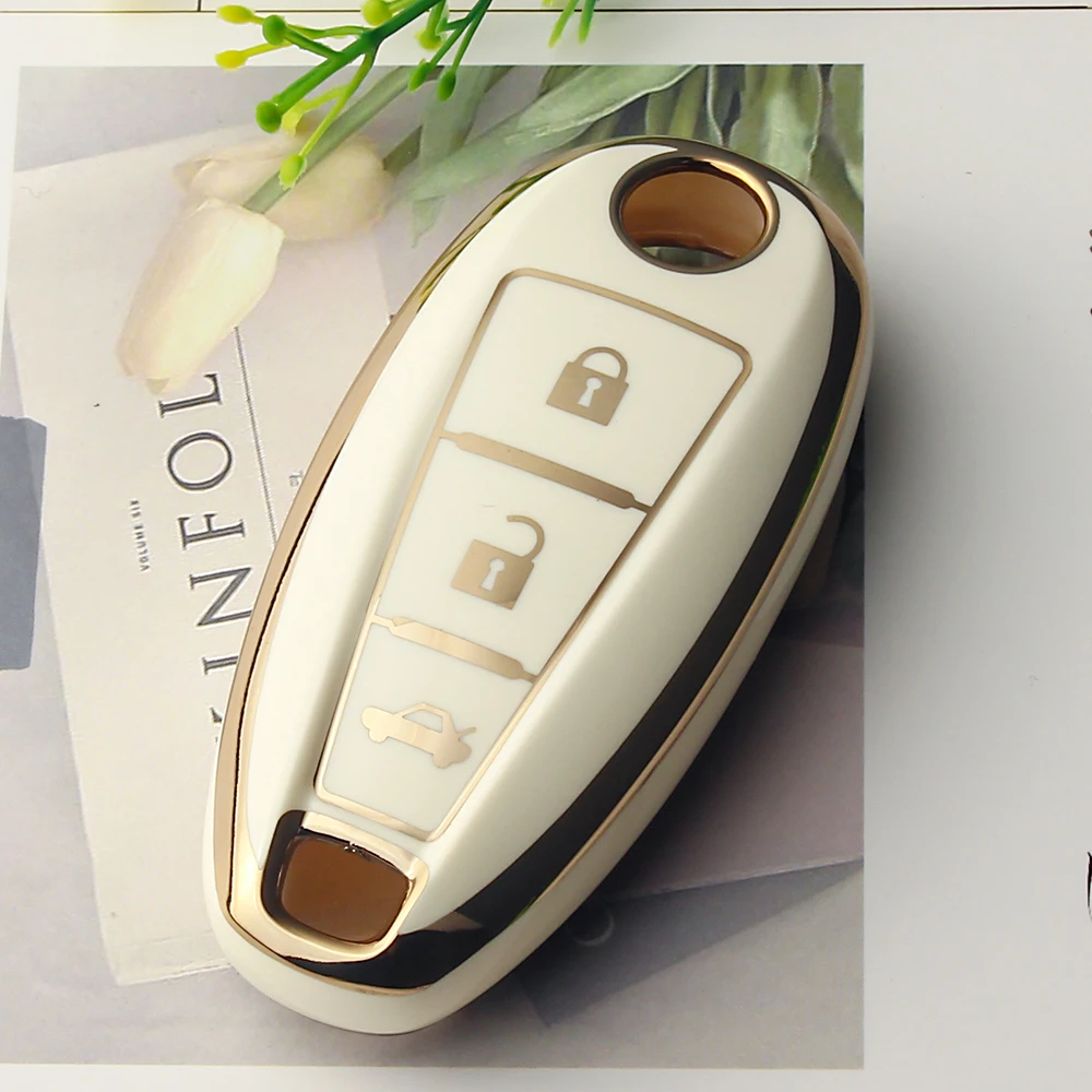 KEYYOU TPU Car Remote Key Case Shell Cover For Suzuki Vitara Swift Ignis Kizashi SX4 Baleno Ertiga Samurai S-Cross Accessories