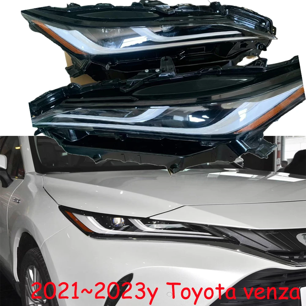 

1pcs car bupmer head light for Toyota venza headlight LED 2021~2023y car accessories DRL fog for venza headlamp