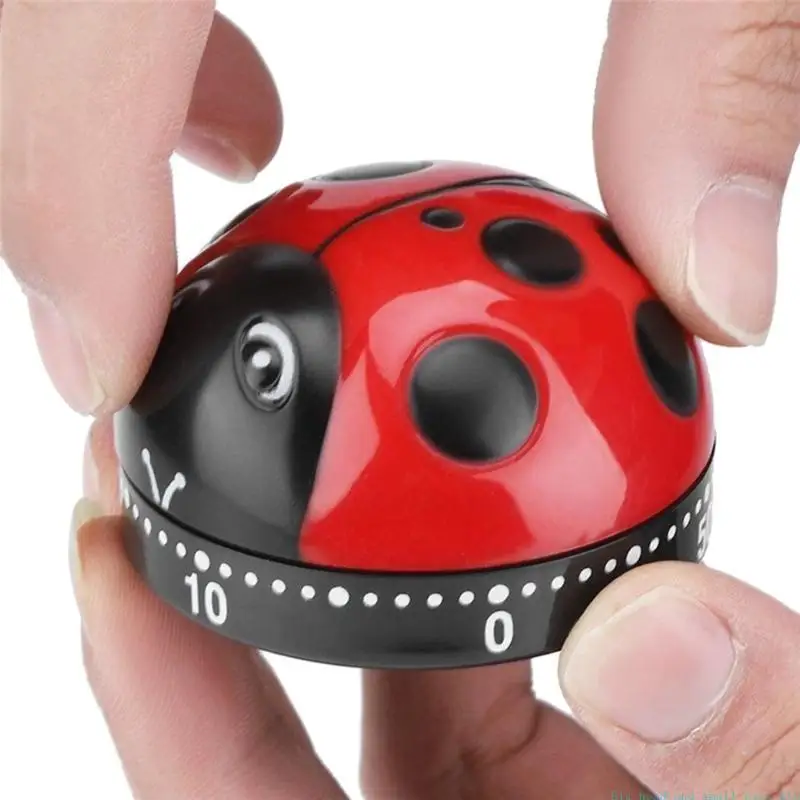 581C Kitchen Timer Egg&Square Shaped Kitchen Cooking Timer Mechanical Alarm 60-Minute