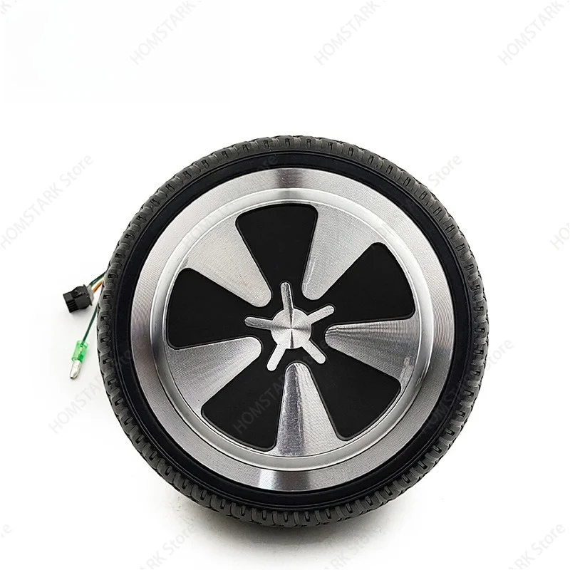 6.5 Inch Hub Motor Solid Tire Aluminum Shell 36V For Self‑Balancing Scooter Replacement Spare Accessory