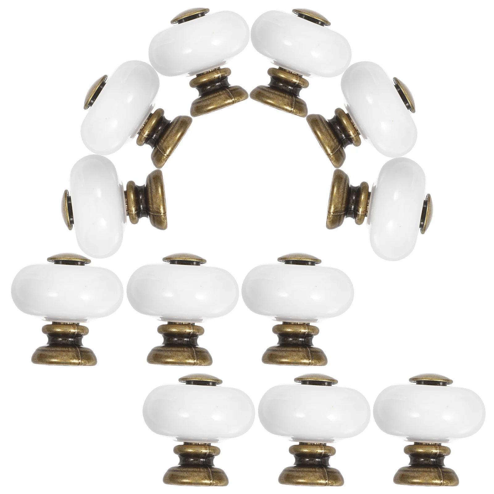 

12 Pcs Drawer Hardware Pulls Closet Door Knob Decorative Cabinet Ceramic Dresser Handles Knobs