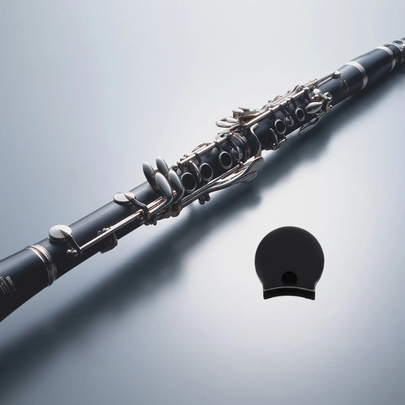 

10pcs Clarinet Finger Cushion Silicone Thumb Rest Support for Soprano Durable Comfortable Black Finger Pad Accessories Clarinet