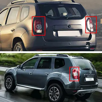 Sestava zadních koncových světel automobilu vhodná pro Renault Dacia Duster 2013-2017 265553627R, 265553637R (bez žárovky a kabelového svazku) 10 nejlepší prodej Zadní světlo Renault Duster - №6