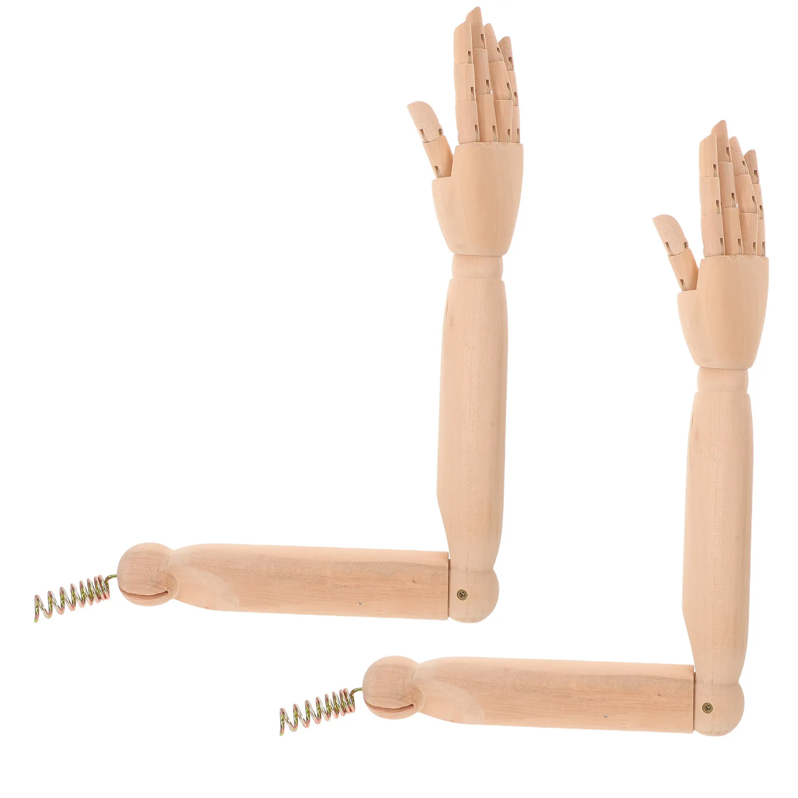 Realistic Wooden Mannequin Arm Bendable Flexible Joints Replacement Part for Photography Display and Retail Use