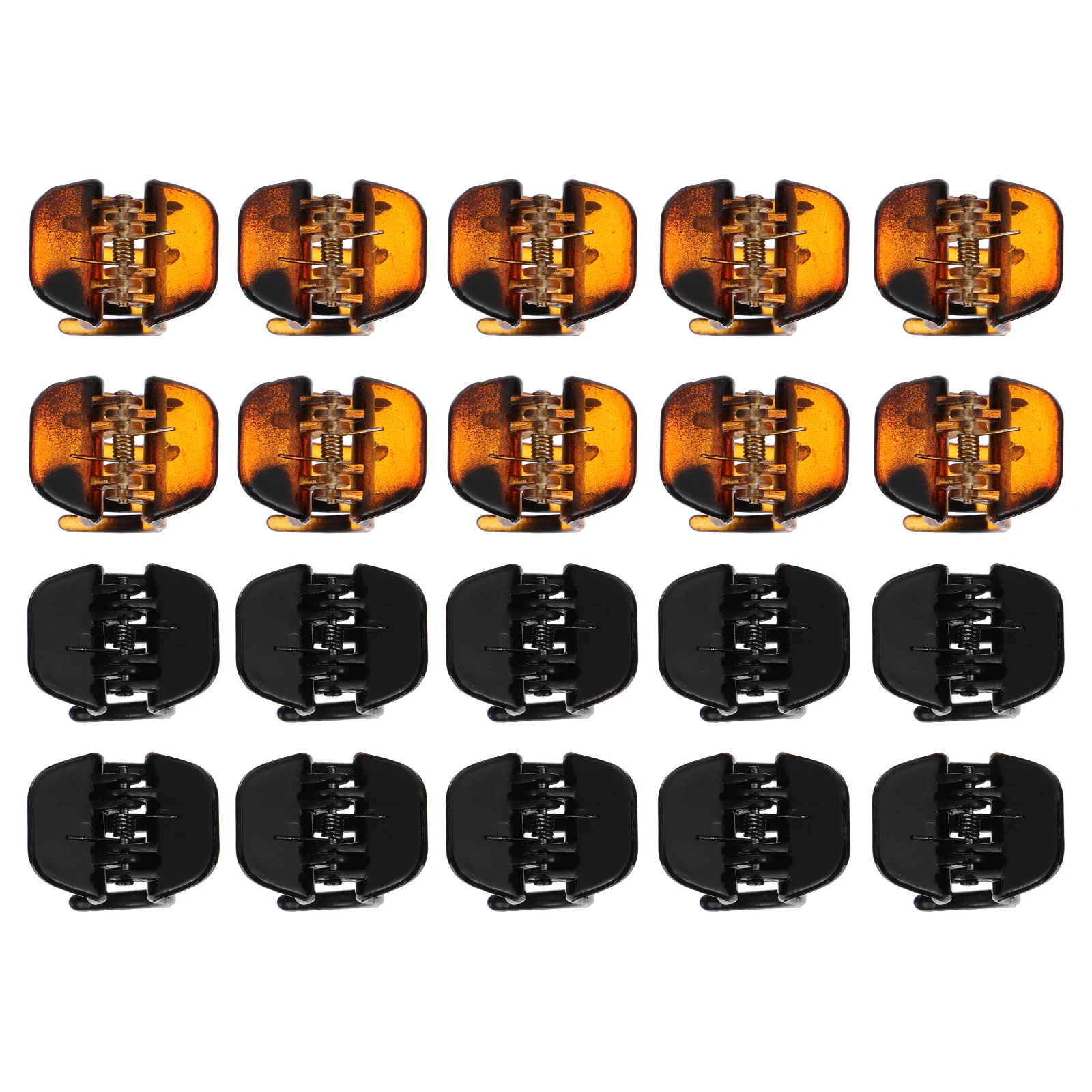 

20pcs Small Grip Claw Clips Acrylic Hair Barrettes Large Jaw for Medium Thick Hair Girls Women Party Wedding Daily Wear