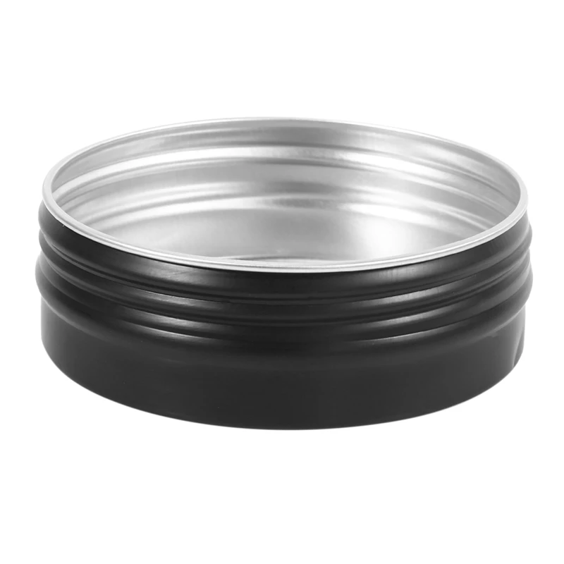 Aluminum Tin Cans - 48 Pack 2Oz / 60G Round Metal Container Screw Top Cans Cosmetic Sample Containers Candle Travel Tins