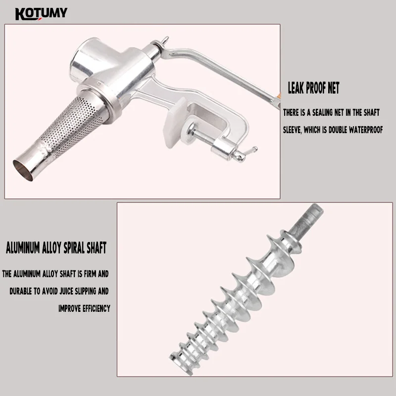 عصارة طماطم مصنوعة من سبائك الألومنيوم، عصارة يدوية سميكة للفواكه والطماطم والليمون والبرتقال والخضروات أداة المطبخ المنزلية #6