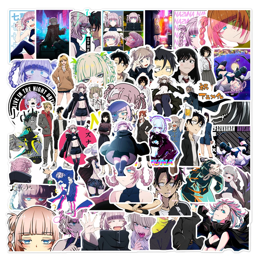 10/30/50 Stück CALL OF THE NIGHT Anime-Aufkleber, niedliche Nazuna Nanakusa Cartoon-Aufkleber, DIY-Aufkleber für Skateboard, Telefon, Gepäck, Dekoration