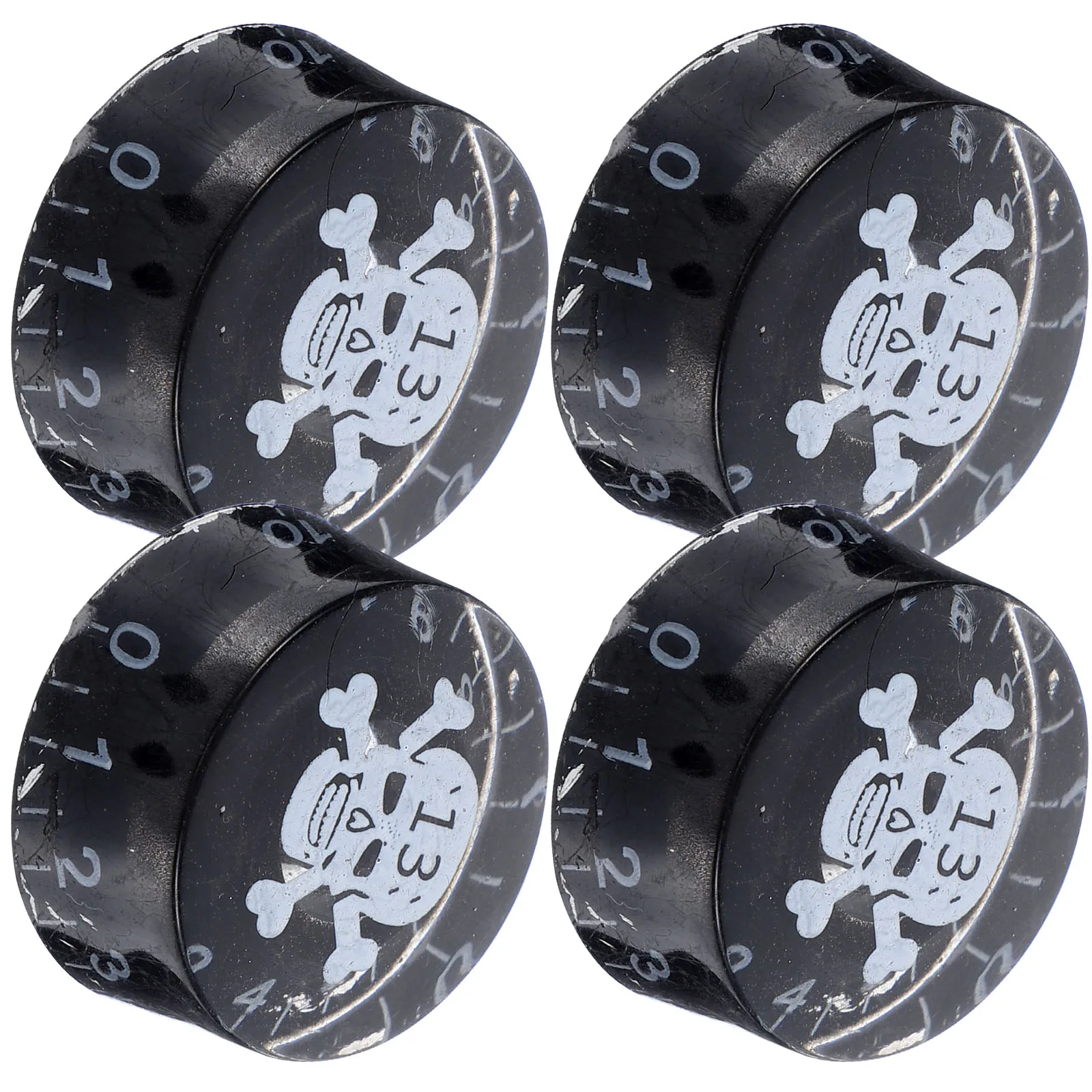 

4pcs Guitar Potentiometer Knob Volume Tone Control Cap Bass Knob For Amp Smooth Surface Compact Lightweight Replacement Electric