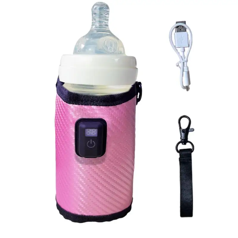 

Baby Bottle Keep Warm Cover Milk Warmer Insulation Cover Portable Automatic Heating Nursing Bottle Heat Keeper Sleeve for Travel