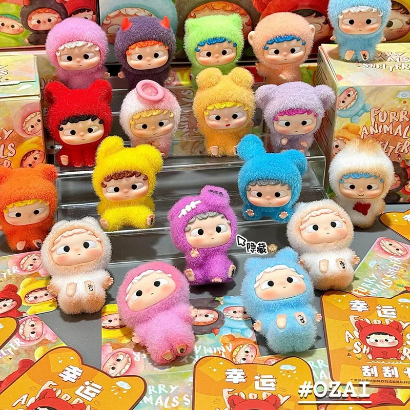 

Ozai mini Furry Animals Shelter Series Blind Box Heyone Mystery Toys Doll Cute Anime Figure Ornaments girl Gift Collection
