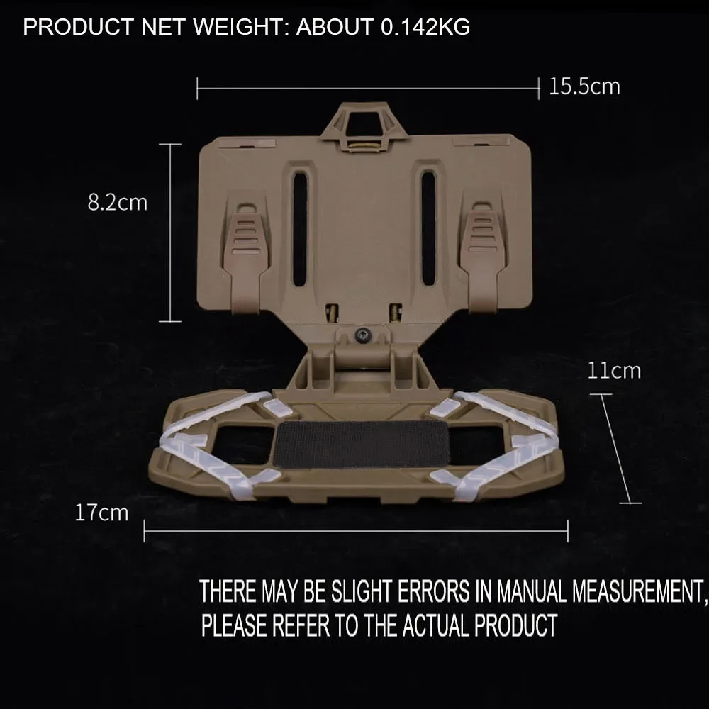 Tactical Folded Navigation Board Molle Phone Map Holder Carrier Outdoor Hunting Vest Accessory Airsoft Combat Map Case