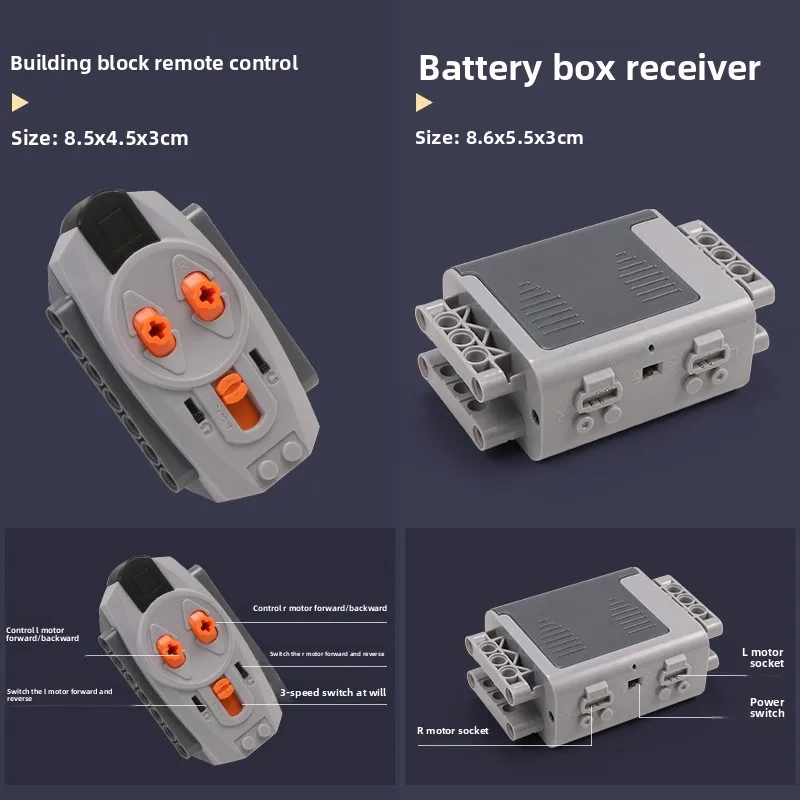Creative STEM Building Bricks Compatible with MOC Power Technology App Programming Smart Toy Motorized PF Parts