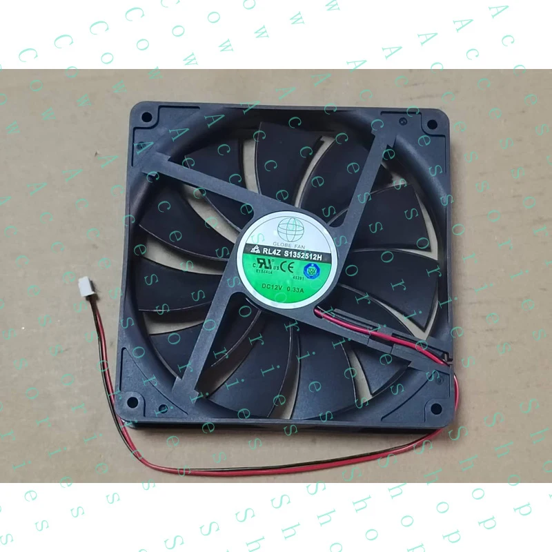 PP+ 1PC  FAN  12V 0.33A 13.5cm Chassis Power Supply Cooling Fan RL4Z S1352512H