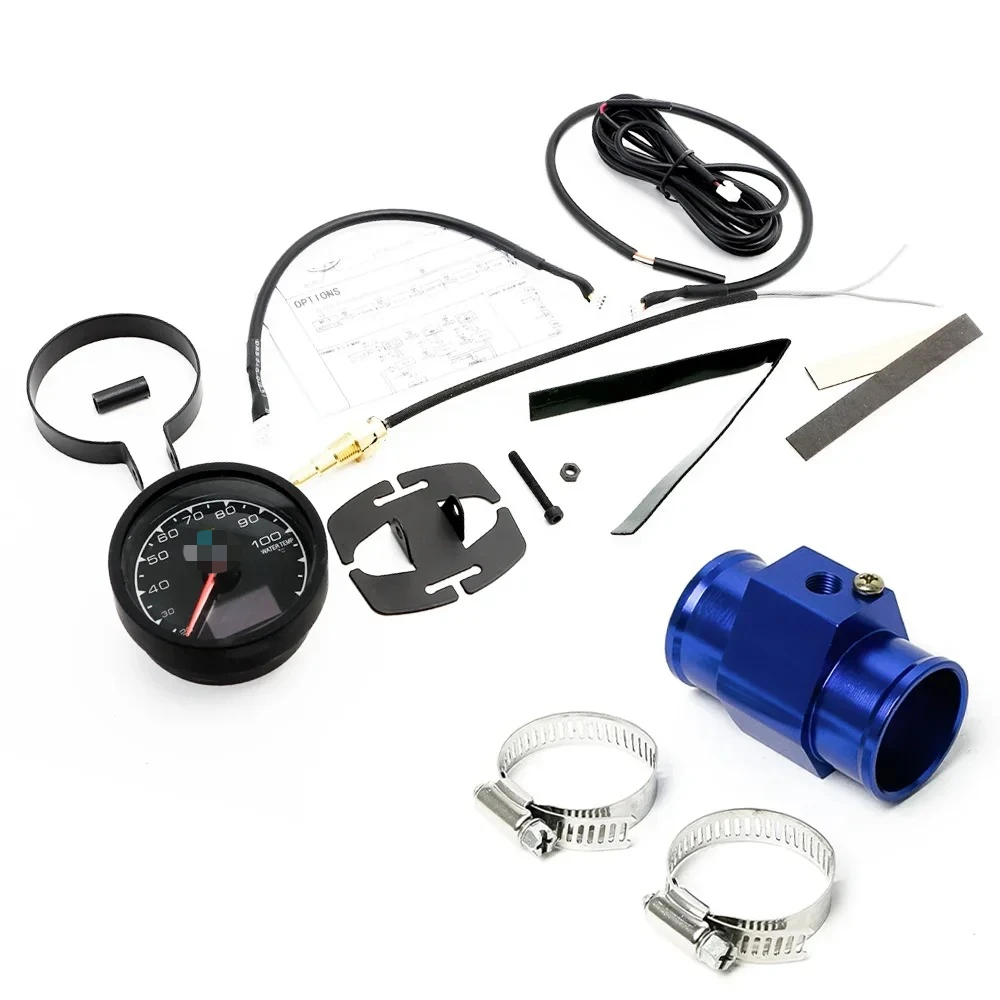 

Greddi Water Temperature Gauge Kit with 26-42mm Adapter Pipe Water Temperature Sensor Car Water Tempe Meter Digital Gauge JDM