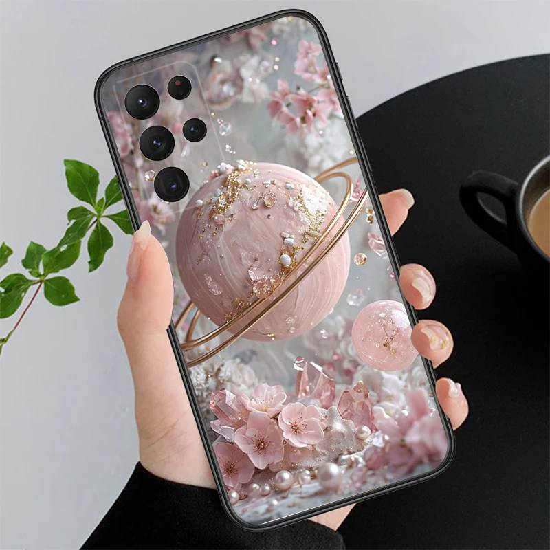 

Phone Case For Samsung A55 A16 A56 A36 A35 A15 A53 A54 A33 A34 A25 A05S A52 A52S A14 A26 A71 Pink rose gold