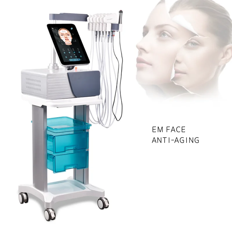 Estimulación eléctrica facial profesional Emrf Face Ems RF máquina de estiramiento facial PEFACE Sculpt Face Pads equipo masajeador