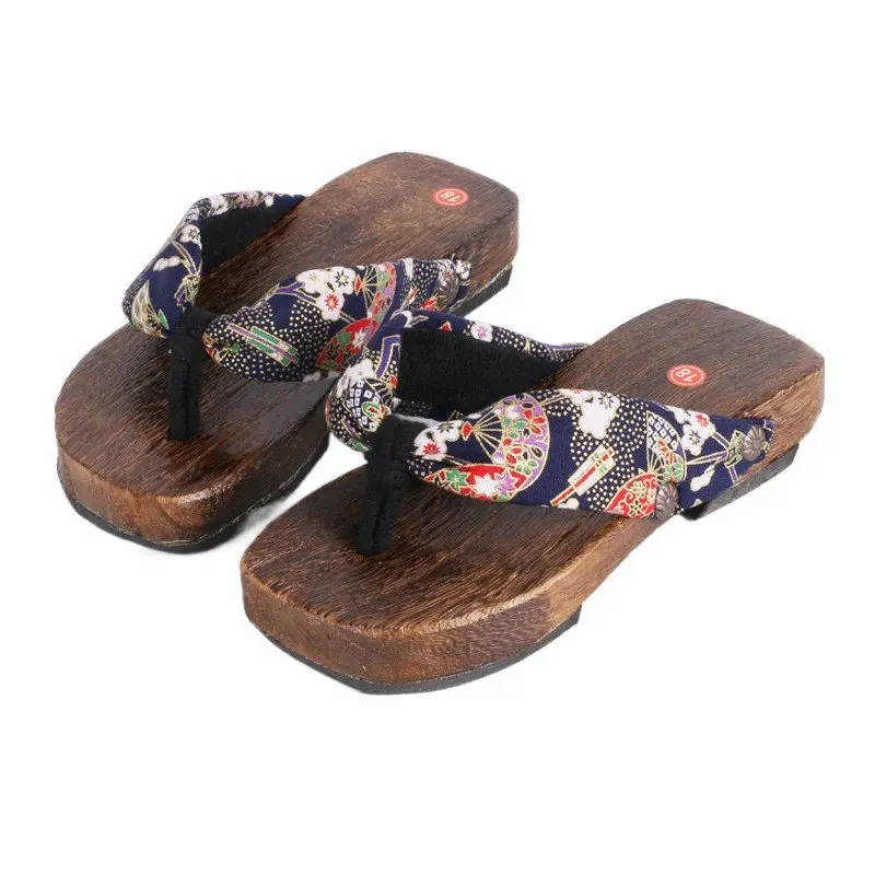 Anime Ninja Kids Cosplay Wooden Clogs Boys Girls Summer Flip Flops Sandals Children Geta Slippers Student Kimono Dance Shoes
