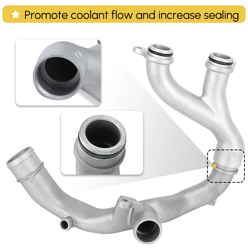 Coolant Outlet Pipe Kit Thermostat Top Hose Crossover Tube For LAND ROVER DISCOVERY RANGE ROVER 3.0L 5.0L V6 V8 Engine LR092992