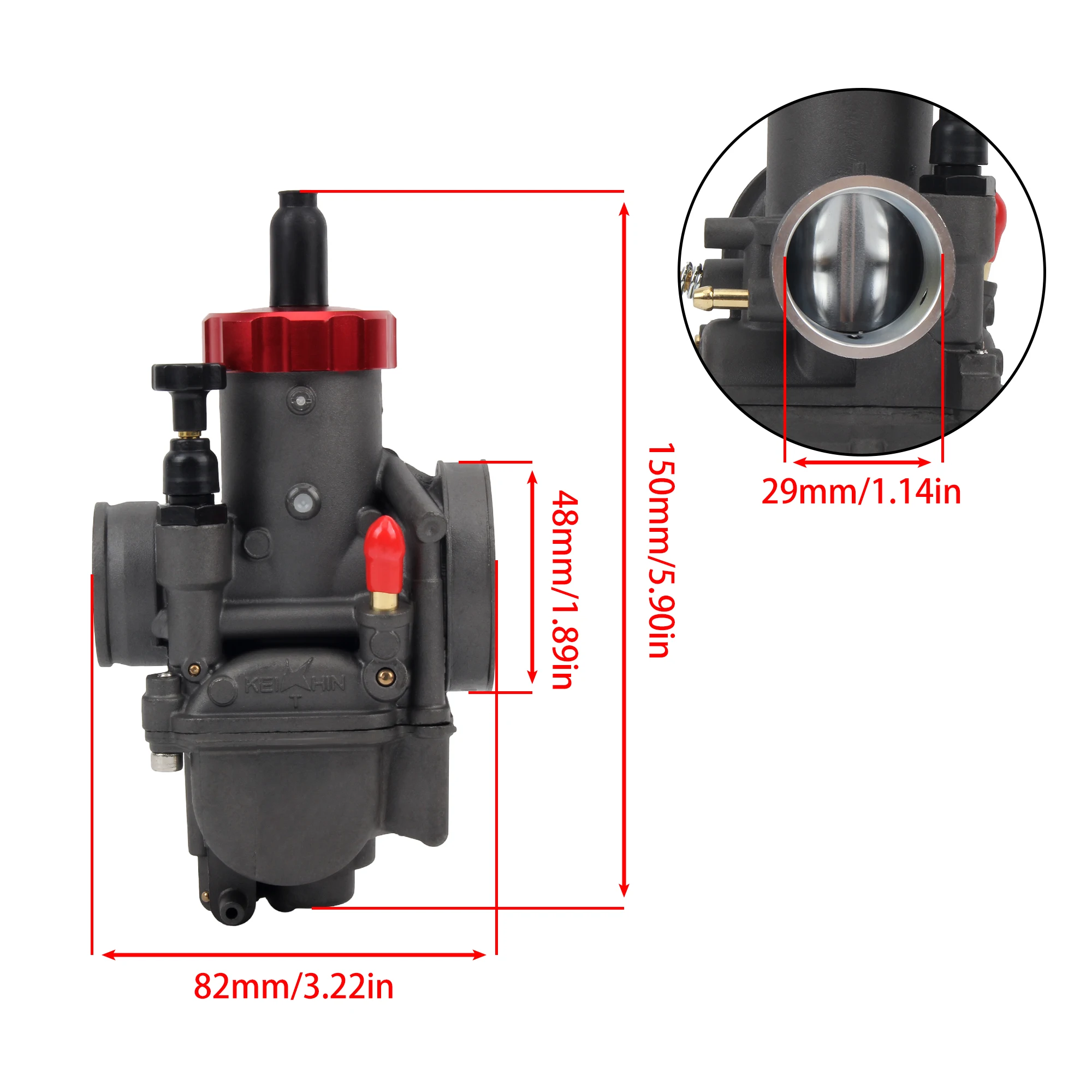 For Keihin PE30 Motorcycle Carburetor Hand Pull Racing Carburetors For Yamaha Suzuki KTM Honda 200cc-250cc Motocross Dirt Bike