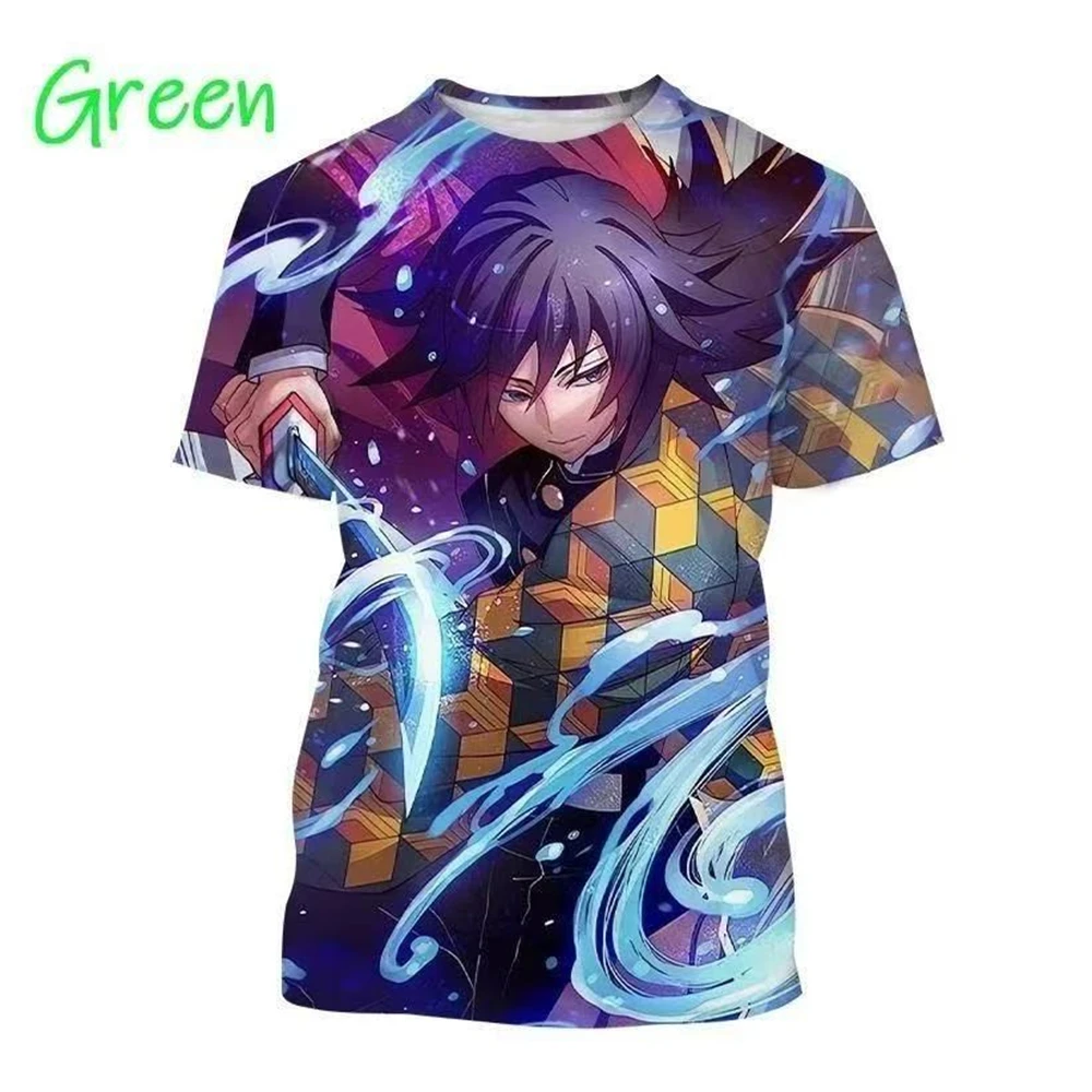 

2025 Summer Anime Stove Tanujiro Demon Slayer: Kimetsu No Yaiba-Infinity Castle T-Shirt Adult Children Fashion Top Casual Y2K