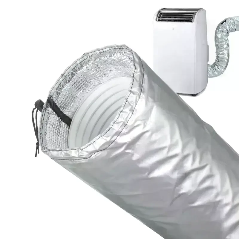 Air Conditioning Exhaust Hose Cover Easy to Clean Durable AC Pipe Sleeve Fits 5-5.9 Inch Hoses for Travel RV Mobile AC