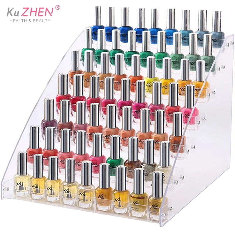 

Acrylic Nail Polish Display Organizer 2-3-4-5-6-7 Layer Manicure Cosmetics Jewelry Display Stand Holder Clear Acrylic Makeup Box