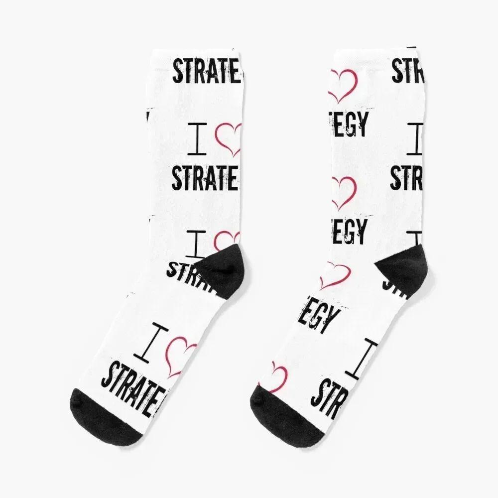 

I love strategy Socks tennis crazy christmas gift gift Socks Female Men's