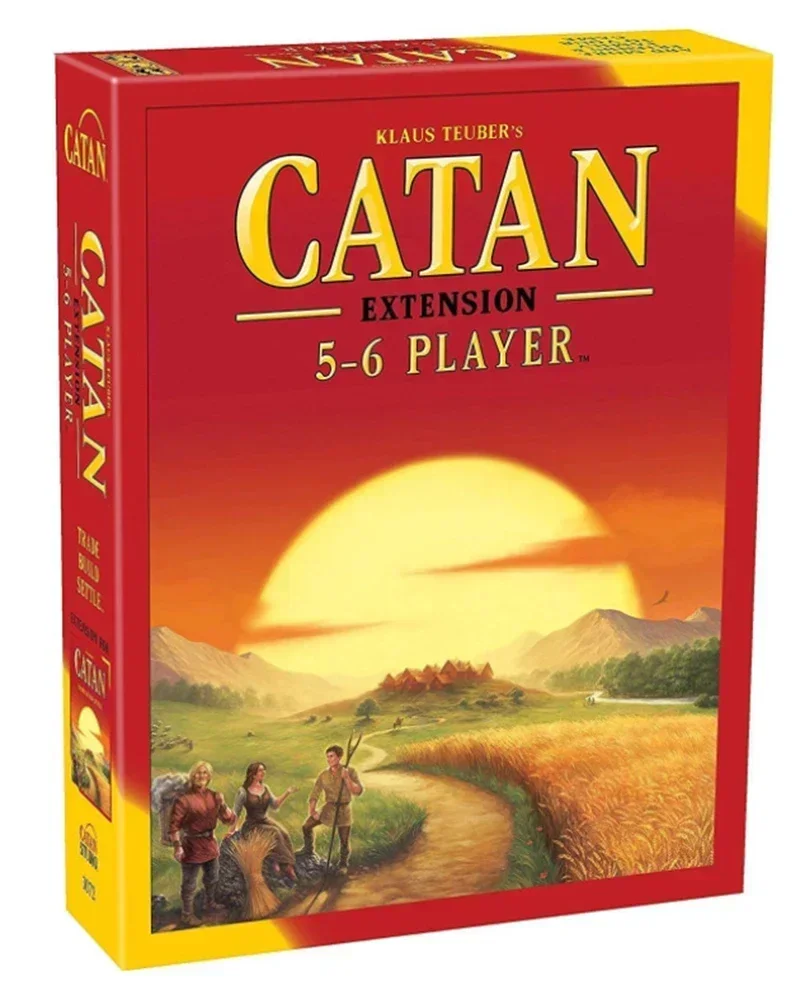 Versione inglese catan gioco da tavolo puzzle giocattolo per il tempo libero carta da gioco 2-8 persone giochi di carte per feste