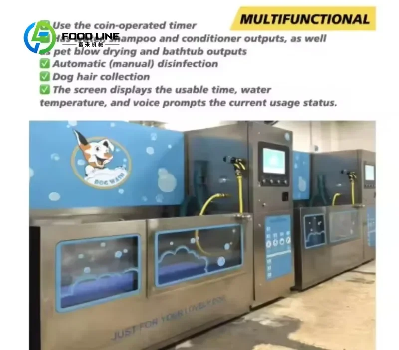 FL Customized size Automatic dog and cat cleaning station Large and small animals Portable pet cleaning and bathing machine