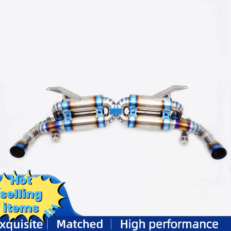 High-performance cat Back Exhaust for Lamborghini Gallardo Superleggera 5.0L 2007-2013 Valve Exhaust Pipe Titanium Muffler