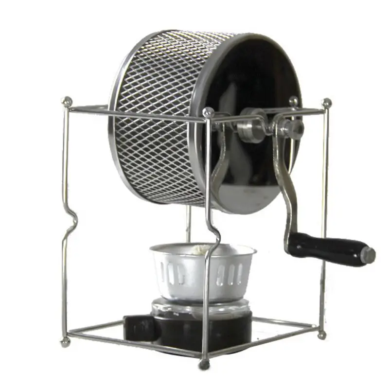 

Stainless Steel Manual Coffee Grinder Hand Crank Coffee Mill Home Roasting Machine Peanut Roaster Maker Easy to Use Dropship