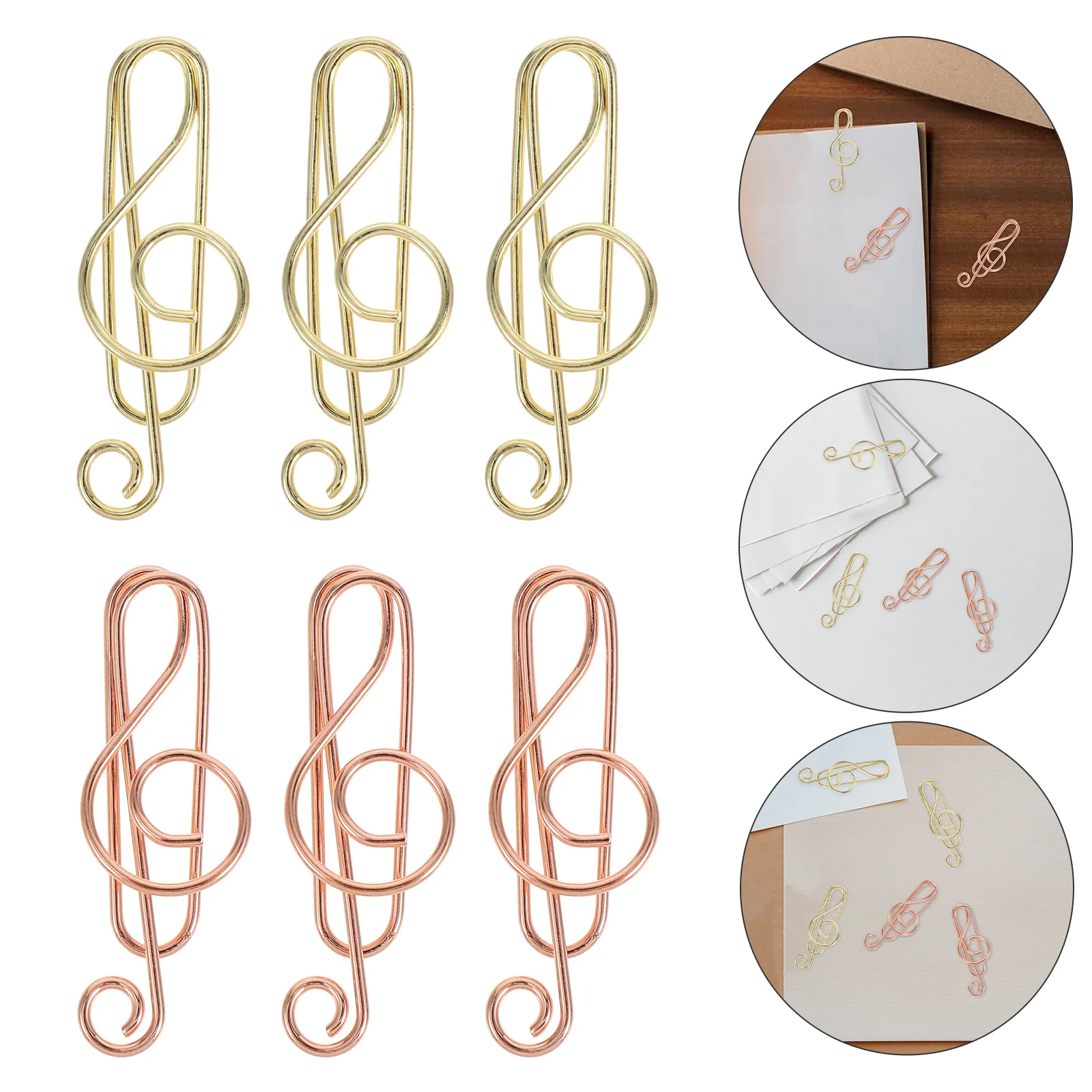 

Note Paper Clip Paperclips Fancy Students Desk Accessories Taste Music Bookmark