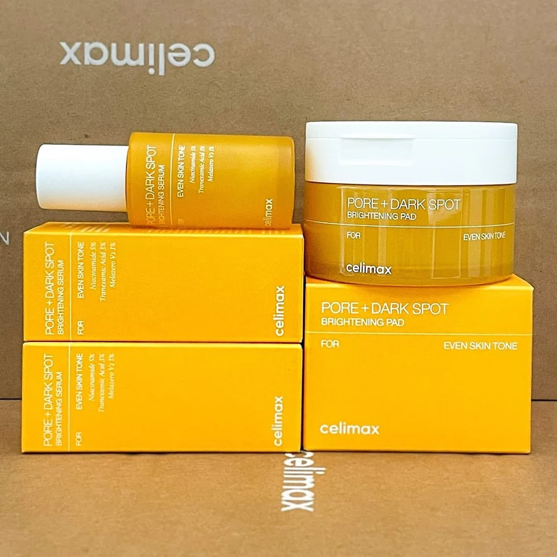 Celimax Pore Dark Spot Brightening Serum Facial Pads Minimize Pores Fade Dullness Skin Tone Skin Care Face Daily Beauty Routine