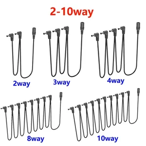 Miwayer Daisy Chuỗi Cáp 1 đến 2 3 5 6 8 10 cách guitar hiệu ứng bàn đạp phụ kiện DC Bộ chuyển đổi phích cắm 12 Bàn chân thực phẩm cáp bán hàng chính - №2