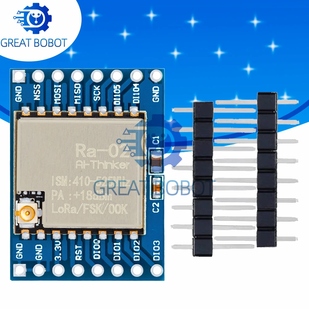 433MHZ SX1278 LoRa Module 433M 10KM Ra-02 Wireless Spread Spectrum Transmission Board 2.4G IPX Antenna for Smart Home