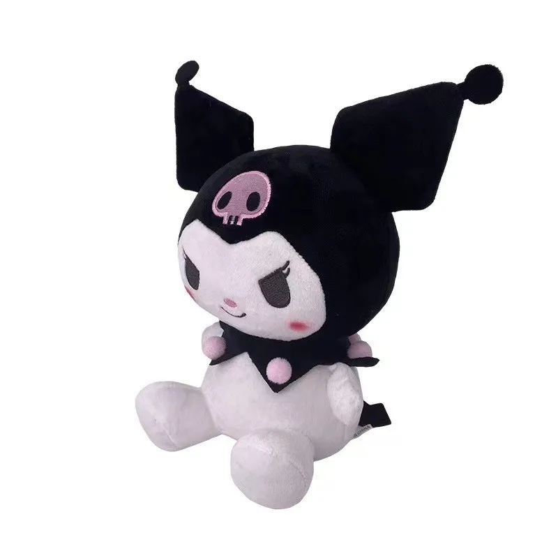 25cm Sanrio Kuromi Plush Doll Stuffed Toys Kawali Hello Kitty My Melody Cinnamoroll Pillow Soft Stuffed Dolls Birthday Kids Gift