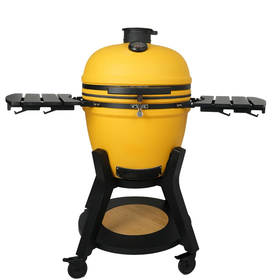 High Quality Pro Kamado 23'' Grill XXL  Yellow Charcoal BBQ Komodo  for 5-7 People