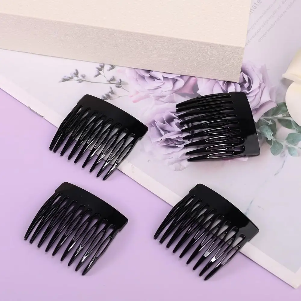 

New Black French Side Comb Small French Decorative Bun Hold Clips Strong Hair Styling Accessories for Girls & Women