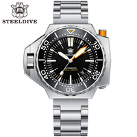 STEELDIVE Brand SD1969 56mm Case Screw in Case Back 1200M Waterproof Black Dial Ceramic Bezel Insert Sapphire NH35 Dive Watches