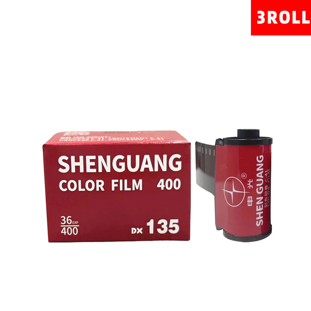 3 Roll Shanghai COLOR FILM 400 135Film C41 FILM Retro Warm Scenery Portrait 36 Sheets With DX Code(Shelf Life: 2026)