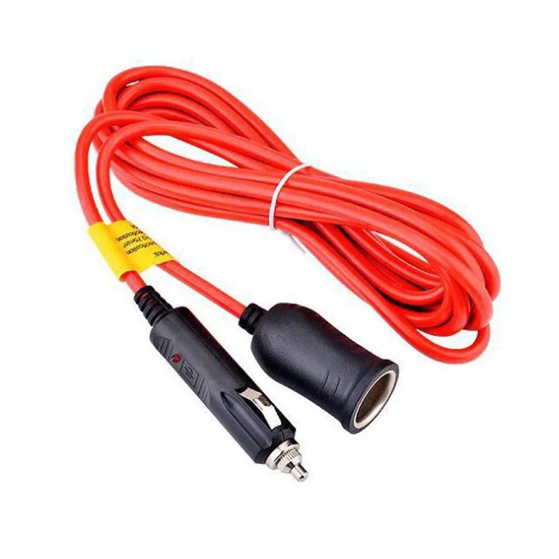 3.6m12V 24V Universal Car Cigarette Lighter Power Extension Cable Power Supply Adapter Plug Extender Plug Socket 15A Fused